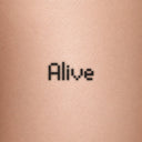 Alive by Blackdot - tattoo render on skin 