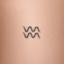 Aquarius by Mommy I'm Sorry - tattoo render on skin 