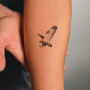 Arctic Falcon by Mommy I'm Sorry - tattoo render on arm 