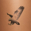 Arctic Falcon by Mommy I'm Sorry - tattoo render on skin 