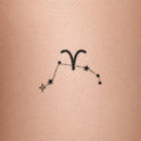 Aries by Mommy I'm Sorry - tattoo render on skin 