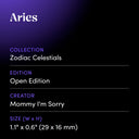 Aries by Mommy I'm Sorry - design spec sheet 