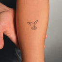 Ascending Hummingbird by Mommy I'm Sorry - tattoo render on arm 