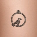 Bird by John Craig - tattoo render on skin 
