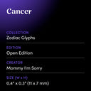 Cancer by Mommy I'm Sorry - design spec sheet 