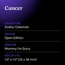 Cancer by Mommy I'm Sorry - design spec sheet 