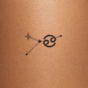 Cancer by Mommy I'm Sorry - tattoo render on skin 