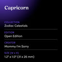 Capricorn by Mommy I'm Sorry - design spec sheet 