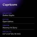 Capricorn by Mommy I'm Sorry - design spec sheet 