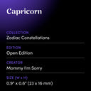 Capricorn by Mommy I'm Sorry - design spec sheet 