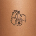 Cherry Eight by Mommy I'm Sorry - tattoo render on skin 
