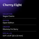 Cherry Eight by Mommy I'm Sorry - design spec sheet 