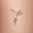 Cloudwing Hummingbird by Mommy I'm Sorry - tattoo render on skin 