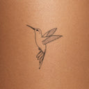 Cloudwing Hummingbird by Mommy I'm Sorry - tattoo render on skin 