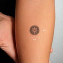 Compass Star by John Craig - tattoo dimensions 
