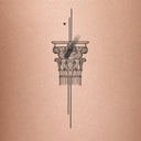 Corinthian by Omer Tunca - tattoo render on skin 