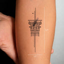 Corinthian by Omer Tunca - tattoo dimensions 