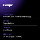 Coupe by John Craig - design spec sheet 