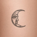 Crescent Moon by John Craig - tattoo render on skin 