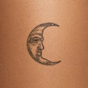 Crescent Moon by John Craig - tattoo render on skin 