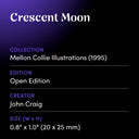 Crescent Moon by John Craig - design spec sheet 