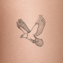 Cresting Eagle by Mommy I'm Sorry - tattoo render on skin 