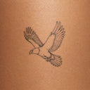 Cresting Eagle by Mommy I'm Sorry - tattoo render on skin 