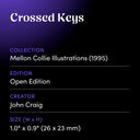 Crossed Keys by John Craig - design spec sheet 