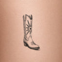 Crosswind Stitch Boot by Mommy I'm Sorry - tattoo render on skin 