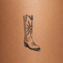 Crosswind Stitch Boot by Mommy I'm Sorry - tattoo render on skin 
