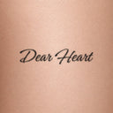 Dear Heart by Blackdot - tattoo render on skin 