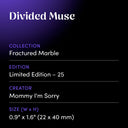 Divided Muse by Mommy I'm Sorry - design spec sheet 