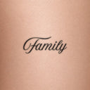 Family by Blackdot - tattoo render on skin 