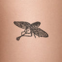 Fly by John Craig - tattoo render on skin 