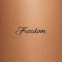 Freedom by Blackdot - tattoo render on skin 