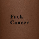 Fuck Cancer by Blackdot - tattoo render on skin 