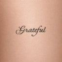 Grateful by Blackdot - tattoo render on skin 