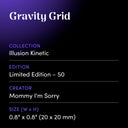 Gravity Grid by Mommy I'm Sorry - design spec sheet 