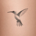 Halo Hummingbird by Mommy I'm Sorry - tattoo render on skin 