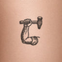 Hammer Fist by John Craig - tattoo render on skin 