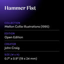 Hammer Fist by John Craig - design spec sheet 