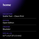 home by Blackdot - design spec sheet 