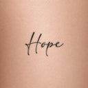 Hope by Blackdot - tattoo render on skin 