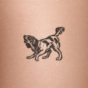 Hound by John Craig - tattoo render on skin 