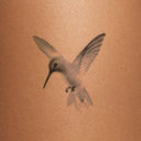 Hovering Hummingbird by Mommy I'm Sorry - tattoo render on skin 