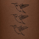 Hummingbird Transformation by Tyler Hobbs - tattoo render on skin 