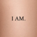 I AM. by Blackdot - tattoo render on skin 