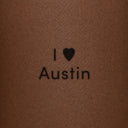 I Love Austin by Blackdot - tattoo render on skin 
