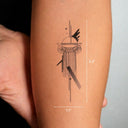 Ionic by Omer Tunca - tattoo dimensions 