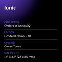 Ionic by Omer Tunca - design spec sheet 
